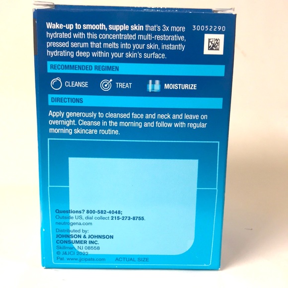 NIB- Neutrogena Hydro Boost Night Pressed Serum - Picture 2 of 6